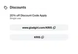 KRIS coupon verification screenshot