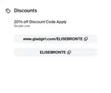ELISEBRONTE coupon verification screenshot