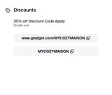 MYCOZYMAISON coupon verification screenshot