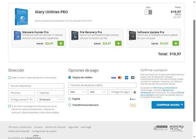 Glarysoft checkout page showing Glarysoft coupon code box | Screenshot taken by SimplyCodes community member on Jul 30, 2025