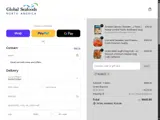 Global Seafoods North America coupon verification screenshot