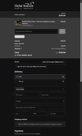 Global Seafoods North America coupon verification screenshot