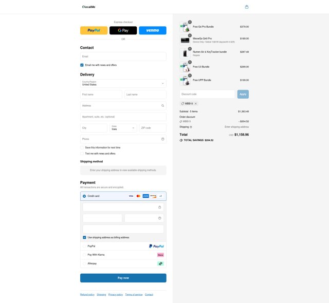 GlocalMe checkout page showing GlocalMe promo code box | Screenshot taken by SimplyCodes community member on Aug 1, 2025