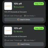 Trend10 coupon verification screenshot