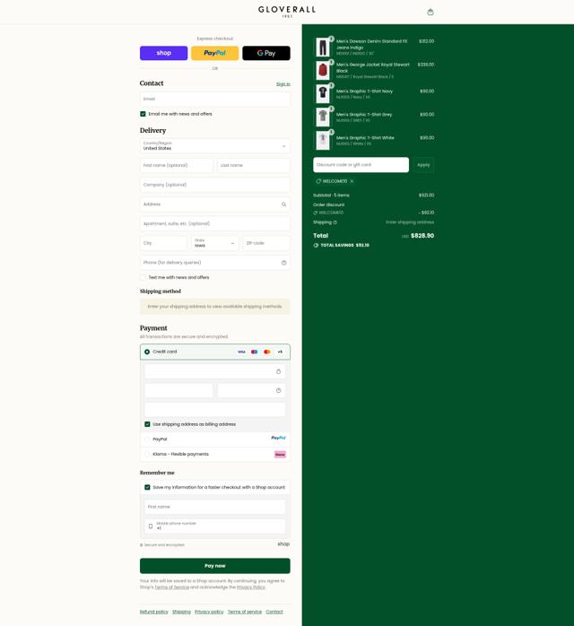 Gloverall checkout page showing Gloverall promo code box | Screenshot taken by SimplyCodes community member on Sep 12, 2025