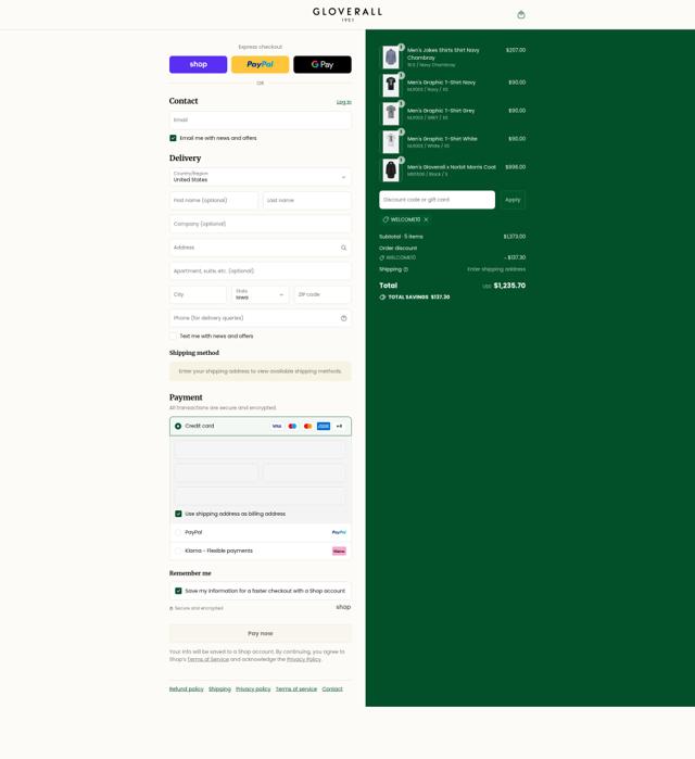 Gloverall checkout page showing Gloverall promo code box | Screenshot taken by SimplyCodes community member on Aug 30, 2025