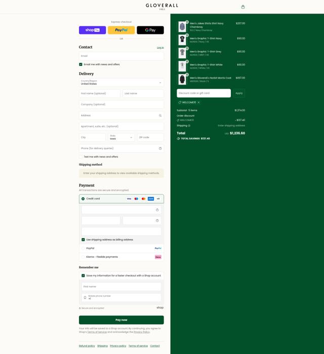 Gloverall checkout page showing Gloverall promo code box | Screenshot taken by SimplyCodes community member on Aug 22, 2025