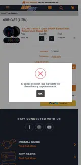 gift50 coupon verification screenshot