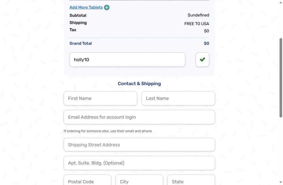 Goally checkout page showing Goally discount code box | Screenshot taken by SimplyCodes community member on Dec 18, 2025