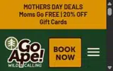 Go Ape US coupon verification screenshot