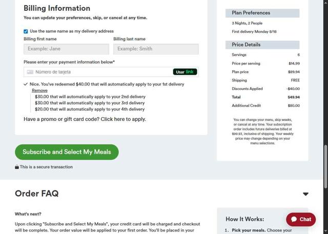 Gobble checkout page showing Gobble promo code box | Screenshot taken by SimplyCodes community member on Aug 11, 2025