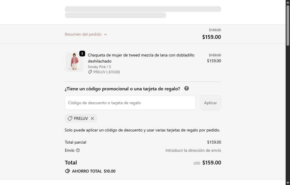 Goelia checkout page showing Goelia promo code box | Screenshot taken by SimplyCodes community member on Feb 6, 2026