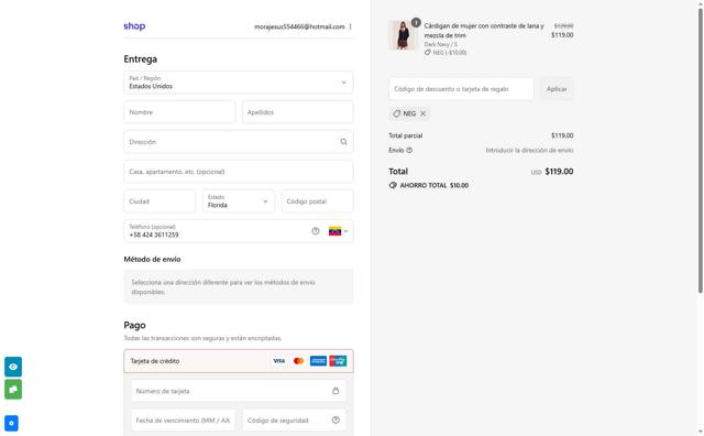 Goelia checkout page showing Goelia promo code box | Screenshot taken by SimplyCodes community member on Sep 7, 2025
