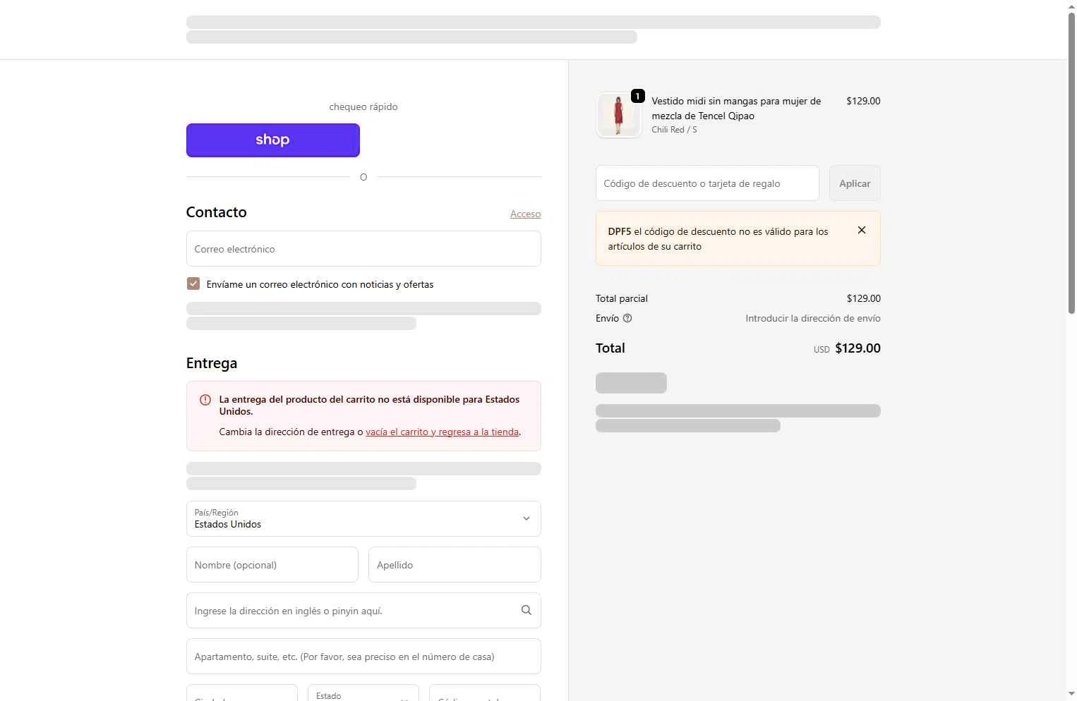 Goelia checkout page showing Goelia promo code box | Screenshot taken by SimplyCodes community member on Jan 6, 2026