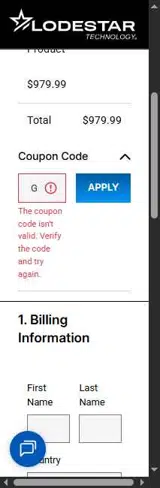 GEARUP10 coupon verification screenshot