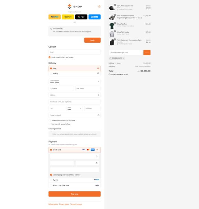 goHUNT checkout page showing goHUNT discount code box | Screenshot taken by SimplyCodes community member on Sep 15, 2025
