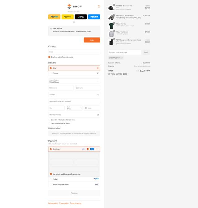 goHUNT checkout page showing goHUNT discount code box | Screenshot taken by SimplyCodes community member on Sep 15, 2025
