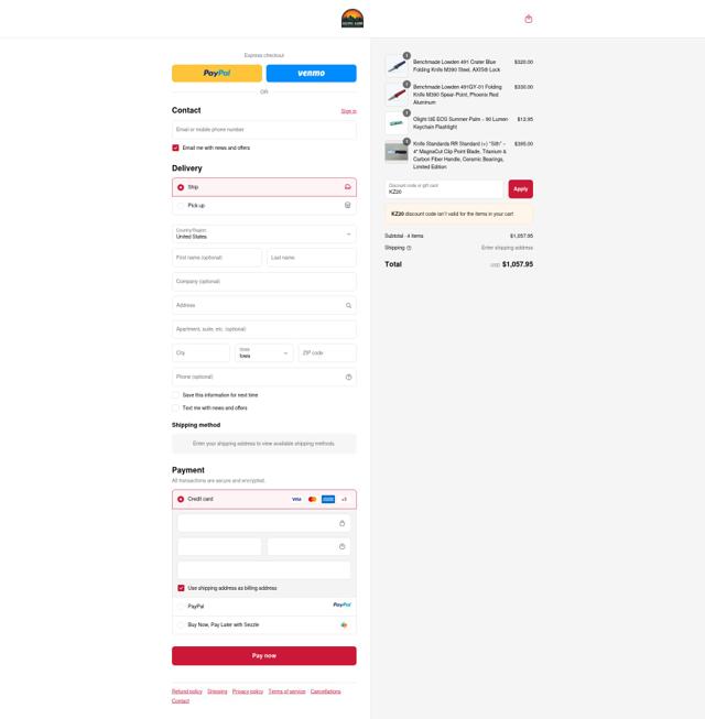 Going Gear checkout page showing Going Gear discount code box | Screenshot taken by SimplyCodes community member on Sep 11, 2025