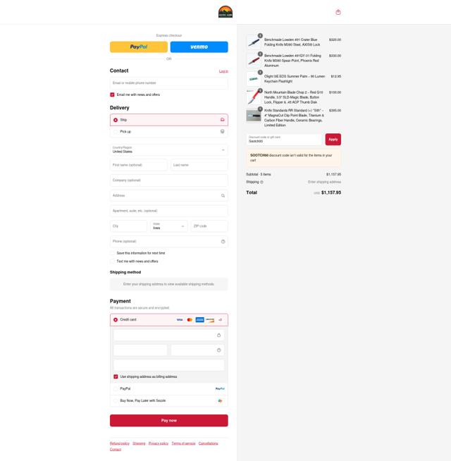 Going Gear checkout page showing Going Gear discount code box | Screenshot taken by SimplyCodes community member on Sep 7, 2025