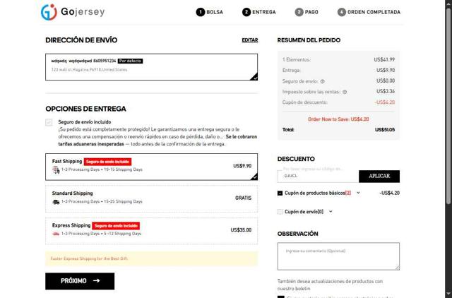 Gojersey checkout page showing Gojersey coupon code box | Screenshot taken by SimplyCodes community member on Jun 13, 2025