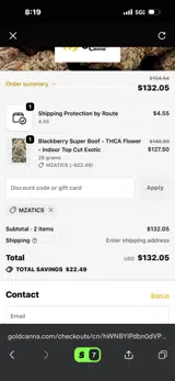 MZATICS coupon verification screenshot
