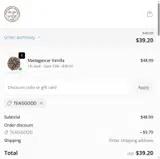 TEAISGOOD coupon verification screenshot