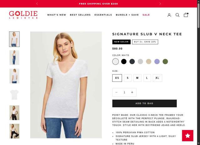 Goldie Tees checkout page showing Goldie Tees promo code box | Screenshot taken by SimplyCodes community member on Sep 7, 2025