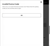 4DAD25 coupon verification screenshot