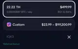 GoMining coupon verification screenshot