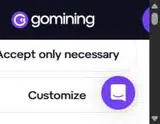 GoMining coupon verification screenshot