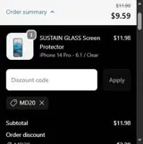 MD20 coupon verification screenshot
