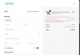Gooby coupon verification screenshot