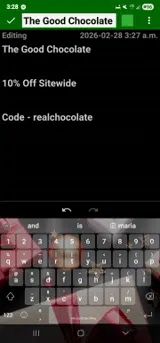 realchocolate coupon verification screenshot