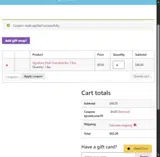 tgcwelcome10 coupon verification screenshot