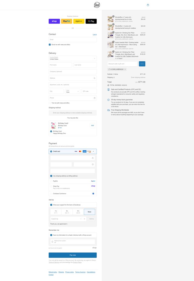 Goodevas checkout page showing Goodevas promo code box | Screenshot taken by SimplyCodes community member on Sep 5, 2025