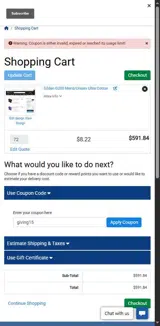giving15 coupon verification screenshot