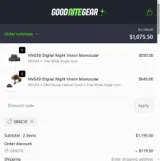 GNG10 coupon verification screenshot