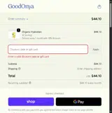 GOODONYA coupon verification screenshot