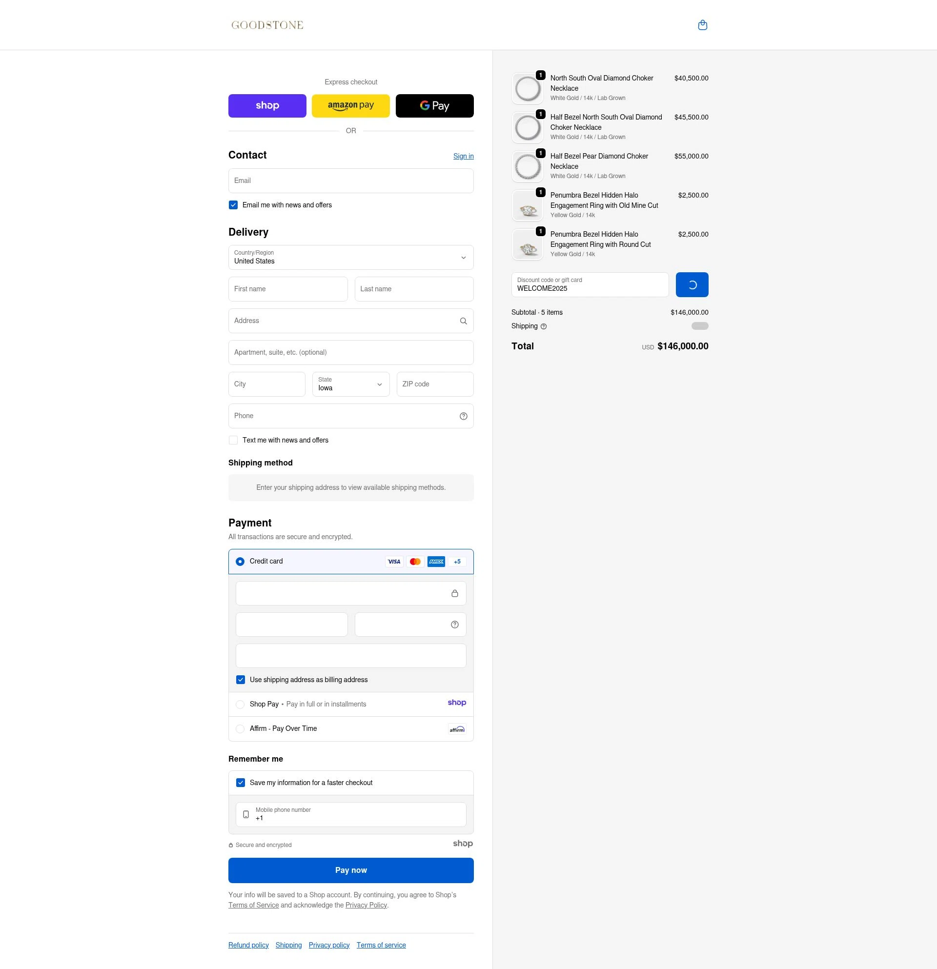 Good Stone checkout page showing Good Stone promo code box | Screenshot taken by SimplyCodes community member on Jan 2, 2026