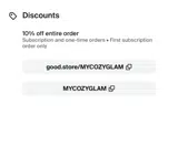 MYCOZYGLAM coupon verification screenshot