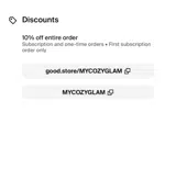 MYCOZYGLAM coupon verification screenshot
