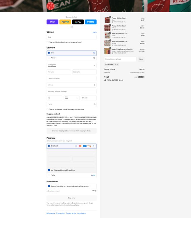 Good To-Go checkout page showing Good To-Go promo code box | Screenshot taken by SimplyCodes community member on Sep 2, 2025