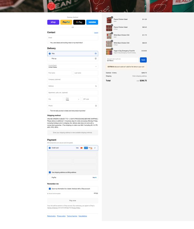 Good To-Go checkout page showing Good To-Go promo code box | Screenshot taken by SimplyCodes community member on Sep 2, 2025