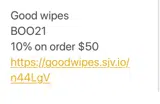 BOO21 coupon verification screenshot