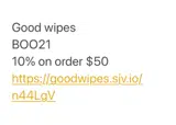 BOO21 coupon verification screenshot