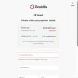 GoSkills coupon verification screenshot