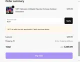 Got Inflatables coupon verification screenshot