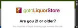 GotoLiquorStore coupon verification screenshot