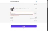Gourmet Attitude coupon verification screenshot