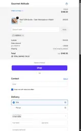 Gourmet Attitude coupon verification screenshot
